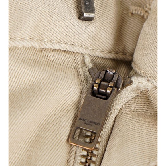 NWT Saint Laurent Tan Classic Chino Cropped Fall Khaki Chino Cropped Pants US 28 - Picture 8 of 16